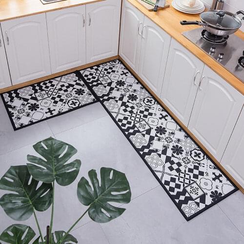 Ethnic Printed Kitchen Mat Dirty-proof Long Carpet Doormat Bedside bathroom bath Floor Mat Non-slip doormats Rugs balcony tapis