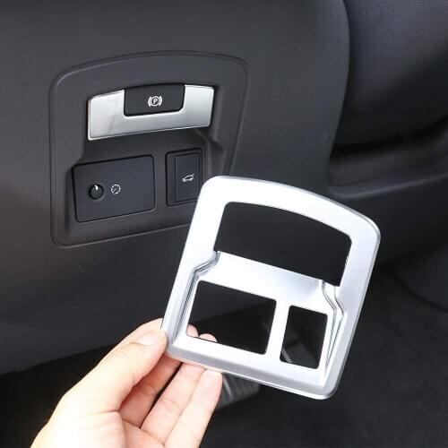 ABS Chrome Tail Door Switch Hand Brake Cover 1pc For Land Rover Range Rover Velar 2017