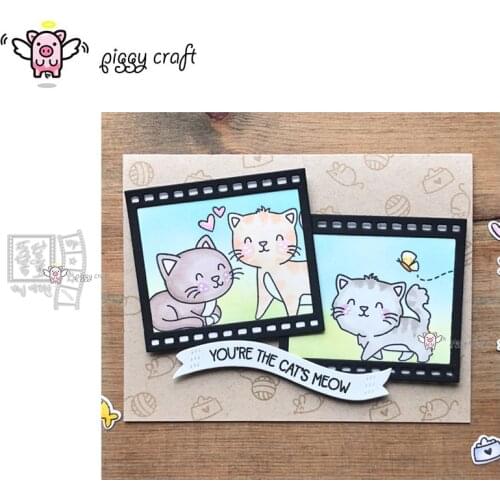 Piggy Craft metal cutting dies cut die mold Photo film decoration Scrapbook paper craft knife mould blade punch stencils dies