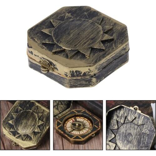 Nautical Compass Pirate Captain Costume Toy Halloween Party Cosplay Decoration BX0D