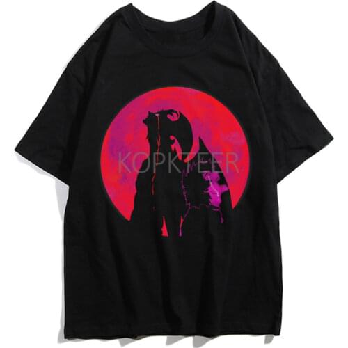 DEVILMAN Crybaby Japan Anime Men T-Shirt Summer Graphic Print Soft Tee Streetwear Harajuku Short Sleeves Hip-Hop Tops T-shirts