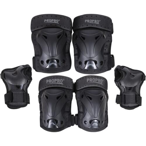 Children/Adult Roller Skating Knee/Elbow/Wrist Pads For Skating/Skateboarding/Anti-Fall Sports Protective Gear Set With Mesh Bag