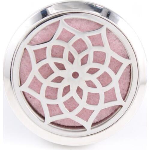 Wholesale 30mm Silver Screw 316L Stainless Steel Diffuser Car Diffuser Locket Aromatherapy Essential Oil Car Diffuser Locket