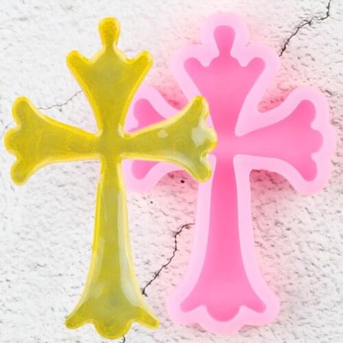 Cross Charms Pendant Silicone Keychains Mold Resin Silicone Cake Mould Craft Tool DIY Jewelry Epoxy Resin Molds