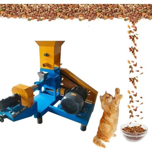 Commercial Floating Fish Feed Pellet Making Processing Machine Cat Dog Feed Extruder Animal Food Making Machine for Sale