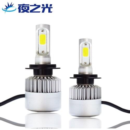 Factory Direct S2 automobile LED headlights lamp head near and light cob lamp beads high Power H4 H7