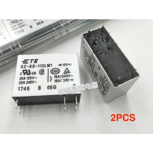 2pcs OZ-SS-112LM1-12vdc-16a new original for TE Tyco high-power inverter car relay