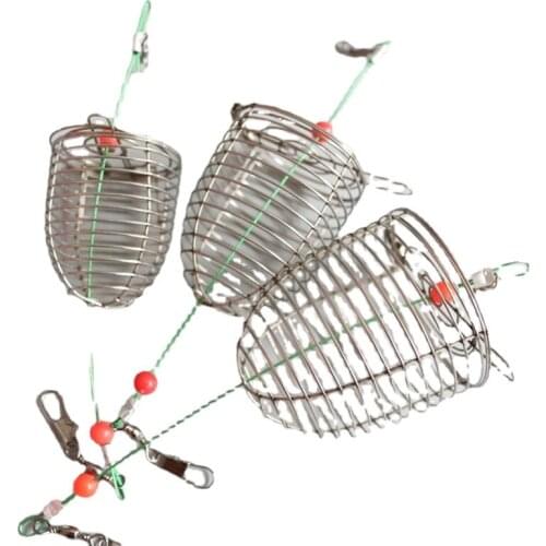 Stainless Steel Fishing Hooks Explosion Baits Cage Sea Box Hook Monsters Carbon Steel Carp Spherical Tackle Tools