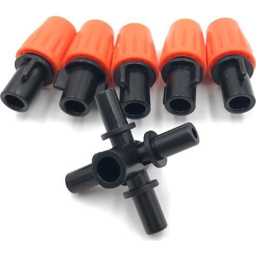 Five Nozzles Garden Mist Cooling System Sprayers Micro Sprinkler Head Water Spray Set Mist Humidification Set 10/50/100pcs/lot