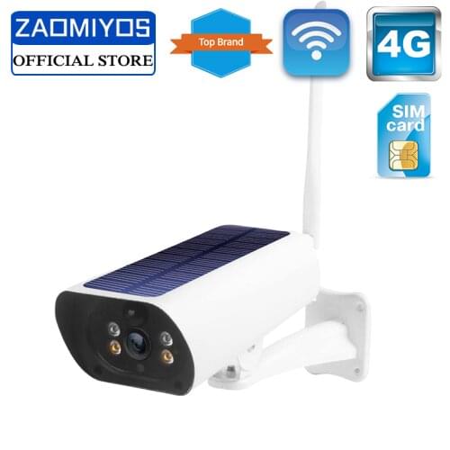 GODOOROS 4G LTE FDD GSM Solar Battery Wireless Camera 1080P Waterproof Outdoor Wifi Camera Security Surveillance CCTV IP Camera