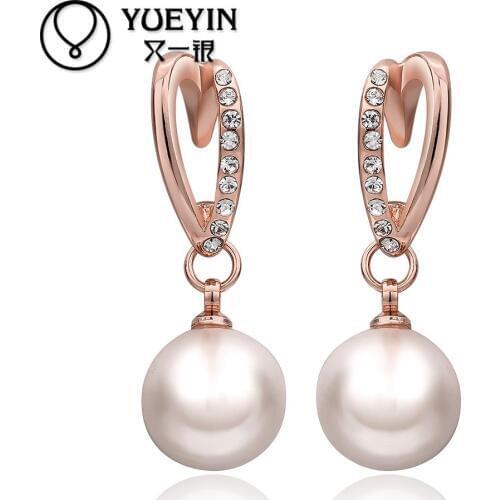 Wholesale Gold color Earrings For Women Wedding jewelry Brincos da Mulher yellow gold fashion jewelry engagement