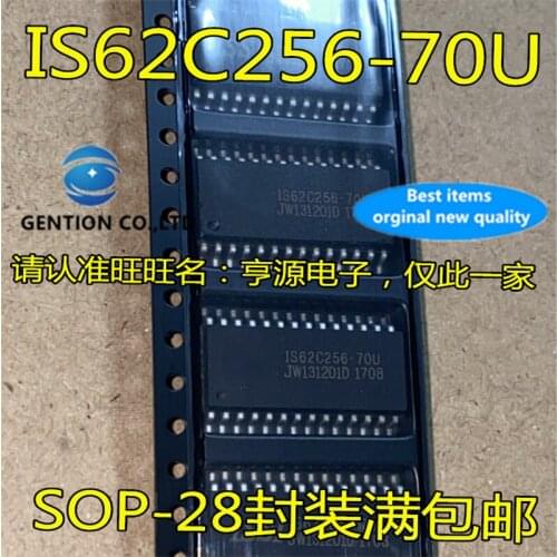 10Pcs IS62C256 IS62C256-70U SOP-28 in stock 100% new and original