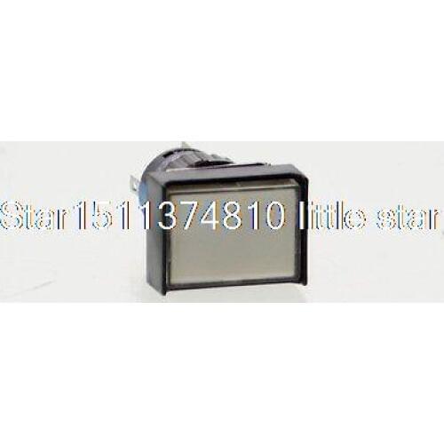 5x Rectangular Panel Mount White Light 16mm Momentary Push Button Switch DC 12V