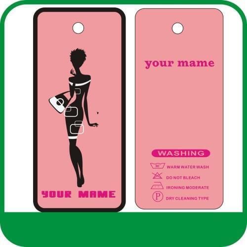 500PCS custom women clothes tags ,can print your logo on tags 300gsm Paper J10