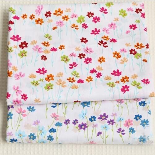 50x40cm Graceful All Over Small Blooming Flowers Fabric Bundle For DIY sewing Doll Cloth