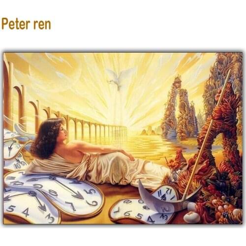 Peter ren Diy diamond painting 5d diamond embroidery Square diamond mosaic covered with canvas pictures of diamonds Peace Angel