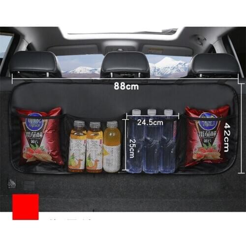 Car Rear Seat Back Tool Storage Bag Multi Hanging Nets Pocket Trunk Bag Organizer Auto Stowing Tidying Interior Accessories