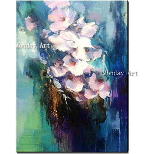 Large canvas Painting Hand Painted Abstract Flowers Oil Painting On Canvas Wall Art Wall Picture for Living Room Home Decoration