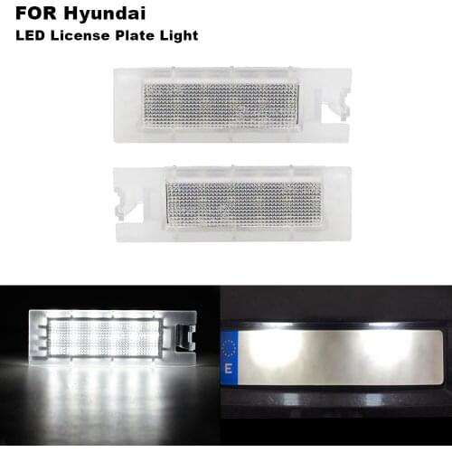 For Hyundai Tucson 2010-2014 Hyundai IX35 2010-2013 OEM#:92501-2S000 18-SMD LED License Number Plate Light Lamps Error Free