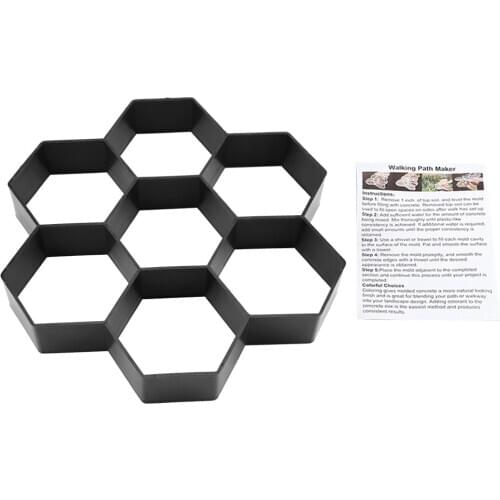 Path Maker Mold Reusable Concrete Cement Stone Design Paver Walk Mould DIY Paving Concrete Brick Courtyard Road Pavement Mold