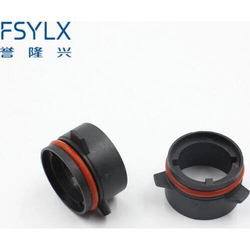 FSYLX 2pcs Car D2 HID Xenon headlight bulb Adapter Socket For BMW E39 3 Series HID Xenon lamp D2 D2S D2R Holder Replacement
