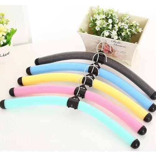Bending Flexible Coats Hanger Rack Colorful Sponge Foam Hanger Organizer Display Home Storage Bracket