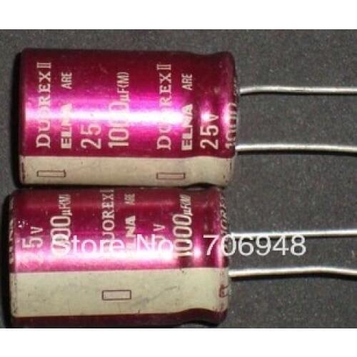ELNA DUORECII Series Capacitor 25V 1000UF 16.5X22.5mm