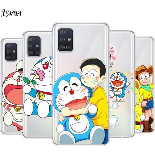 Cute Doraemon For Samsung Galaxy A01 A11 A12 A22 A21S A31 A41 A42 A51 A71 A32 A52 A72 A02S Silicone Phone Case
