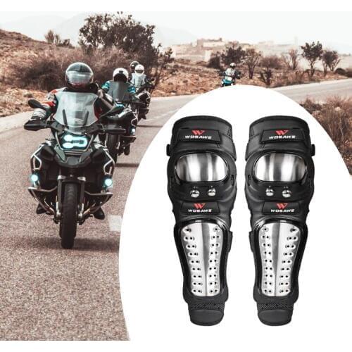 2 Pcs Motorcycle Elbow Pad Guard Stainless Steel Elbow Racing Protective Kneepad Motocross Brace Protector Motorbike Protection