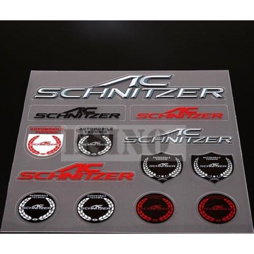 10 x New Style AC Schnitzer Window Rearview Mirror Door Handle Car Body Stickers Decals for BMW E46 E 87 E93 E86