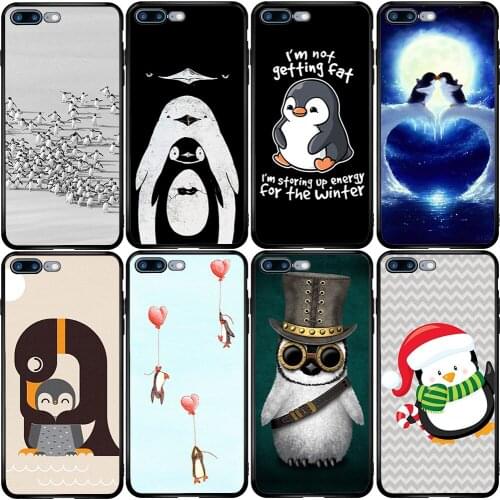 Phone Case for Samsung Note 8 9 10 S6 S7 S8 S9 S10E S11 S20 Ultra Lite Plus Edge Pro Lite Cartoon Penguins