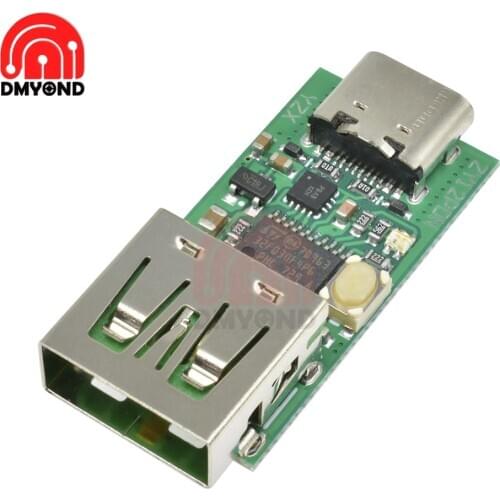 USB-C PD2.0 PD3.0 to DC Spoof Decoy Fast Charge Trigger Polling Detector Notebook Power Supply Change Module Charger Board