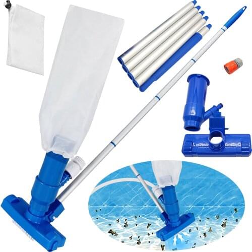 Portable Swimming Pool Vacuum Cleaner Cleaning Disinfect Tool Suction Head Pond Fountain Spa Pool Vacuum Cleaner Brush EU/Us