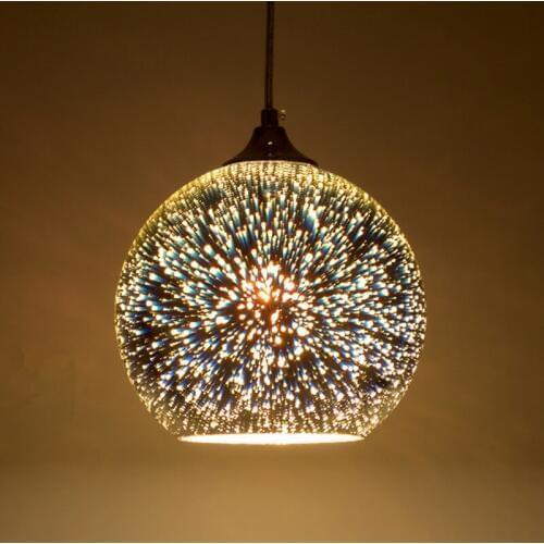 Luminaria industrial lamp glass ball bedroom Home Decoration E27 Light Fixture deco chambre industrial lamp