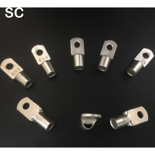 SC35-6 SC35-8 SC35-10 Tin Plated Copper 6mm 8mm 10mm Bolt Hole 35mm2 Cable Wire Cable Lug Battery Connector Crimp Terminal