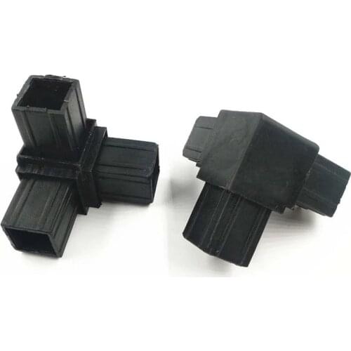 32X32 right Angle bend connector steel pipe plastic shelf tight fixing parts corner L T type guardrail balcony cabinet 8Pcs