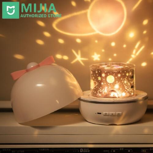 Xiaomi Starry Sky Night Light Led Lamp Colored Star Projector Music Box Remote Control With USB Cable For Learn Education