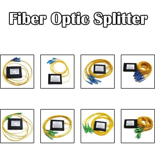 1 TO 16 SC APC PLC Fiber Optic Splitter ABS Cassetted Type 1/2/5 Pieces/lot SM Single Mode 9/125 Length 1.0 Meter FTTH