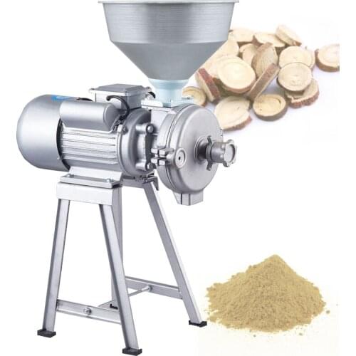 High Power Electric Feed Mill Wet And Dry Cereals Grinder Corn Grain Rice Coffee Wheat Flour Mill Grinding Machine