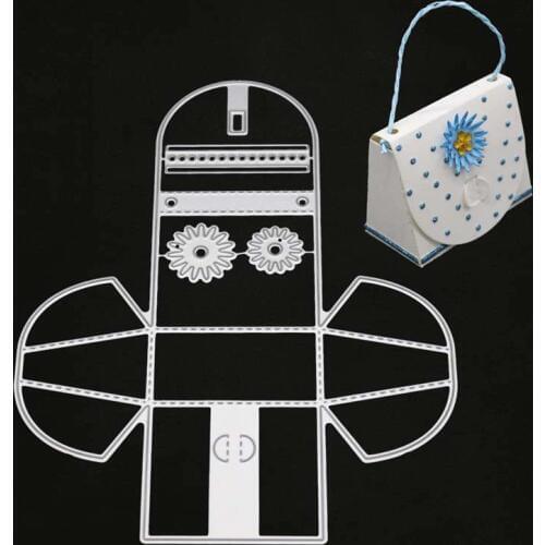 YINISE Metal Cutting Dies For Scrapbooking Stencils Flower Bag DIY Paper Album Cards Making Embossing Folders Die Cuts Cutter