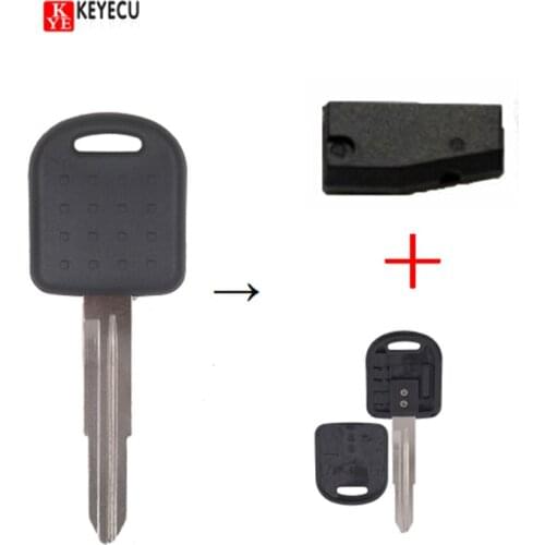 KEYECU Replacement Transponder Key Fob With Chip 4DID65 For Suzuki Alto Ignis Jimny with Uncut Blank Blade