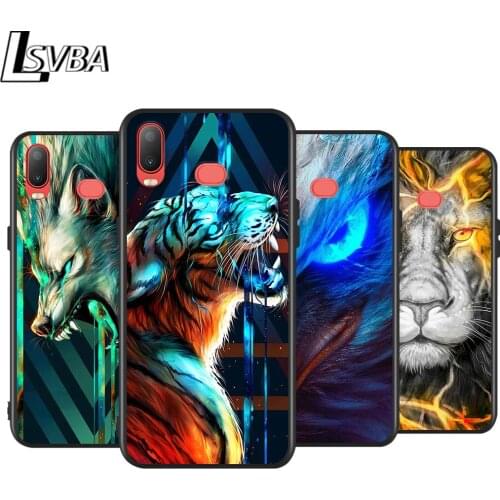 Animal Lion Tiger Eagle for Samsung Galaxy A9 A8 Star A750 A7 A6 A5 A3 Plus 2018 2017 2016 Black Phone Case Soft Cover