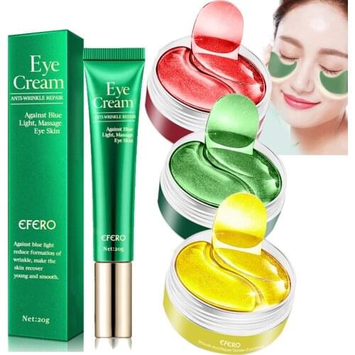 Gold Moisturizing Seaweed Crystal Collagen Eye Mask Patch Anti-Wrinkle Anti Aging Remove Dark Circles Bags Eye Care Eye Cream