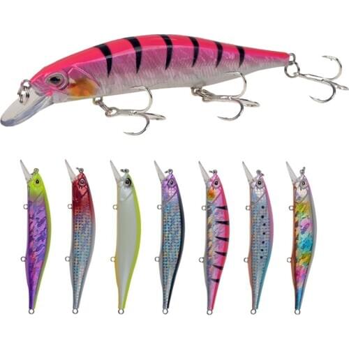 1Pcs Minnow Fishing Lures Hard Bait 12cm 15.5g Jig wobbler Bass Pike Lure Plastic Artificial Baits for Fishing Tackle Crankbait