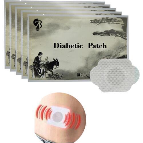 10pcs/lot Diabetes Herbal Diabetes Cure Lower Blood Glucose Treatment Diabetic Patch Russian Instruaction