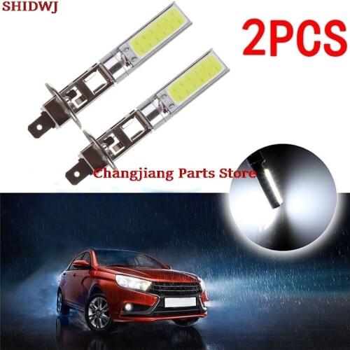 2Pcs H1 COB Car LED Headlight Headlamp 6000K High Power Auto Light-emitting diode Lamp Accessory 12V Car-styling Fog Light Bulb