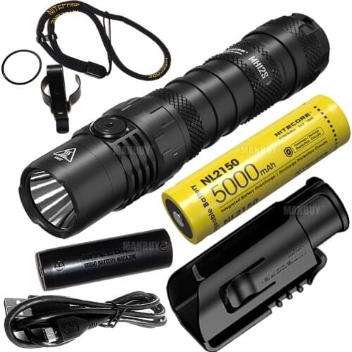 2020 Nitecore MH12S USB-C Rechargeable LED Flashlight 1800 Lumens Luminus SST-40-W Includes 21700 Battery Torch Portable Outdoor