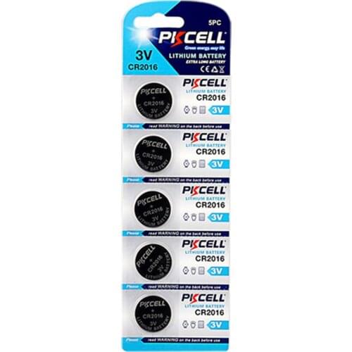 5Pcs PKCELL 600MAH CR2450 3V ECR2450 KCR2450 5029LC LM 2450 Lithium Battery Button Cell Batteries
