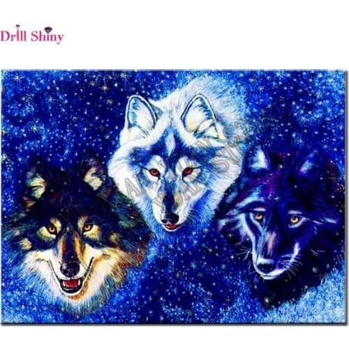 5 D DIY Diamond painting ,wolf,animal,Diamond embroidery sale,cross-stitch,Pictures of rhinestones,full ,resin,mosaic decor,kit