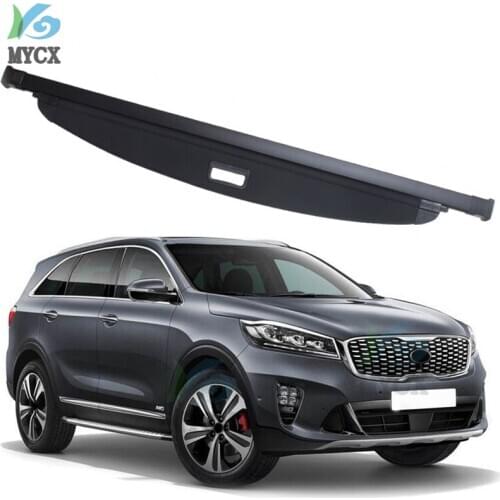 Car Rear Trunk Parcel Shelf Security Liner Blind Cover Cargo Shield For Kia Sorento 2016 2017 2018 2019 Accessories